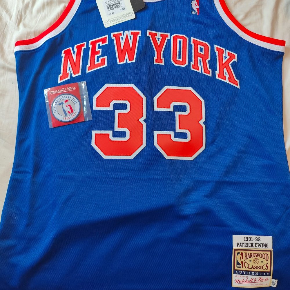 Mitchell and Ness Patrick Ewing Knicks jersey 1991-1992 season